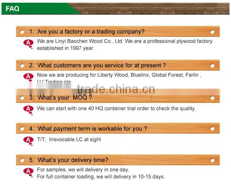 alibaba wholesale cheap 1220x2440x15mm 18mm 19mm pine core blockboard