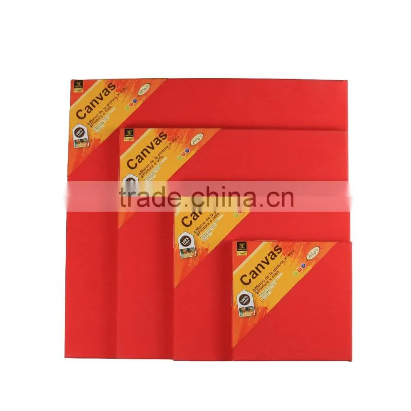 Free Sample Artist Stretched Large Red Cotton Canvas