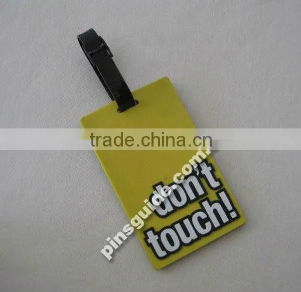 Professional Manufacturer Customised Logo Personality Soft PVC Name Tag For Travel Agent Gifts