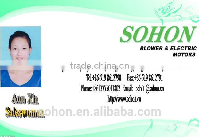 Low noise high quality centrifugal mini/small gas blower