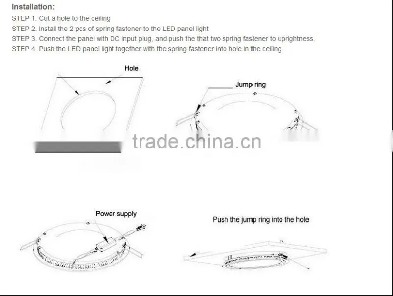 Professional OEM/ODM led panel light 18W good price
