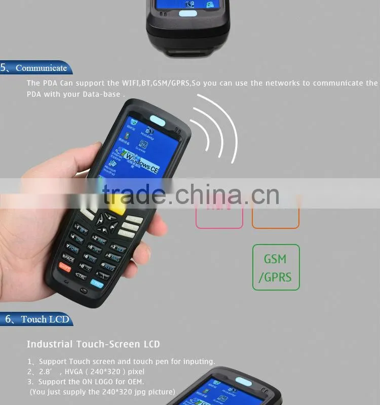 New Low Price High Resolution Win CE Inventory Handheld Terminal