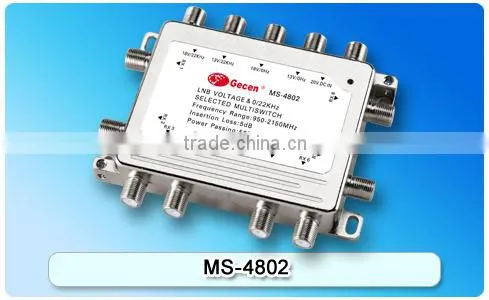 Hot Selling 4 SAT inputs & 6 output Satellite Multiswitch