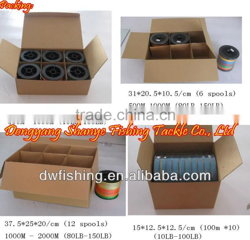 200LB Fluo Green Zhejiang Dongyang Braided Fishing Line ---SUNBANG
