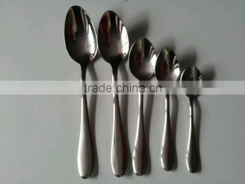 Elegant welcomed stainless steel spoon series with low price