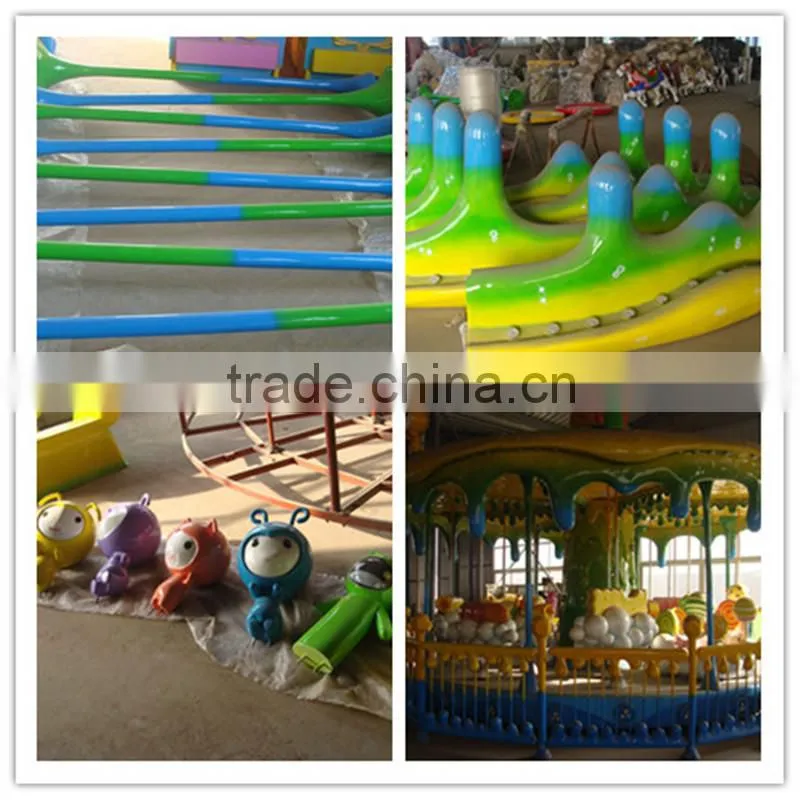 Funny Theme Park Children Recreational Facilities Rides Carousel Horse Rides