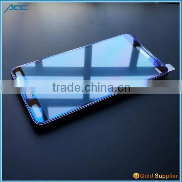 high quality 9H hardness 2.5D round edge plating color tempered glass screen protector for Samsung Note 4