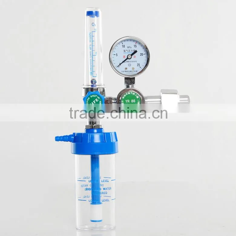 medical oxygen regulator with flowmeter