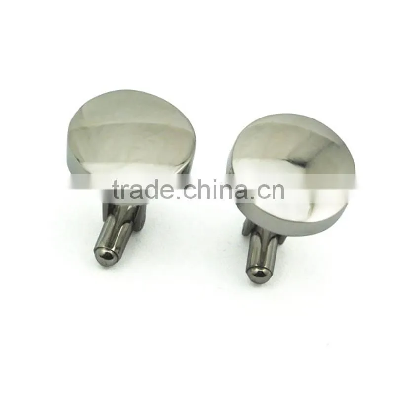 Steel custom made cufflinks blank make custom cufflinks