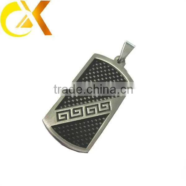2013 fashion stainless steel pendant with bule onyx