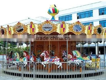 24 seats family carousel merry go round for sale