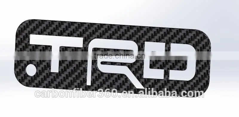 New fashion carbon fiber key chain, carbon fiber key chain with logo and attractive pattern