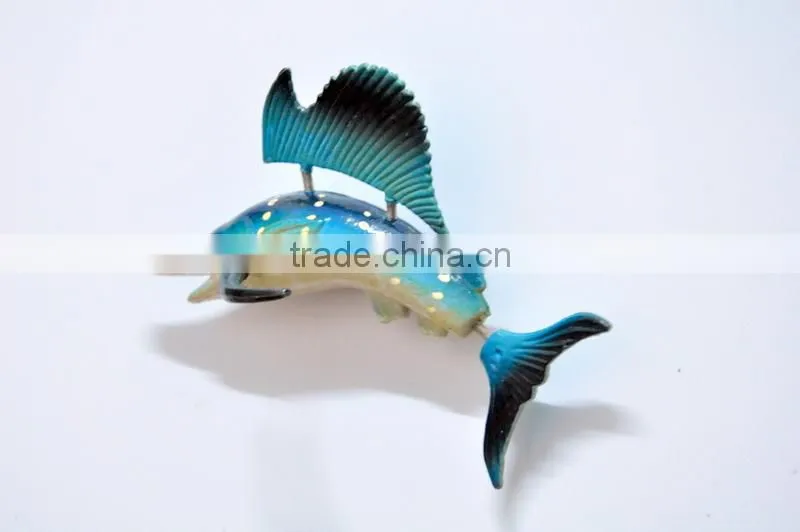 4 inch Handmade Plastic Tropical Fish Fridge Magnet