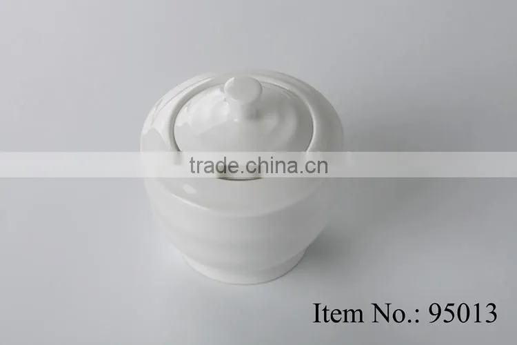 domestic plain ceramic coffee sugar pot