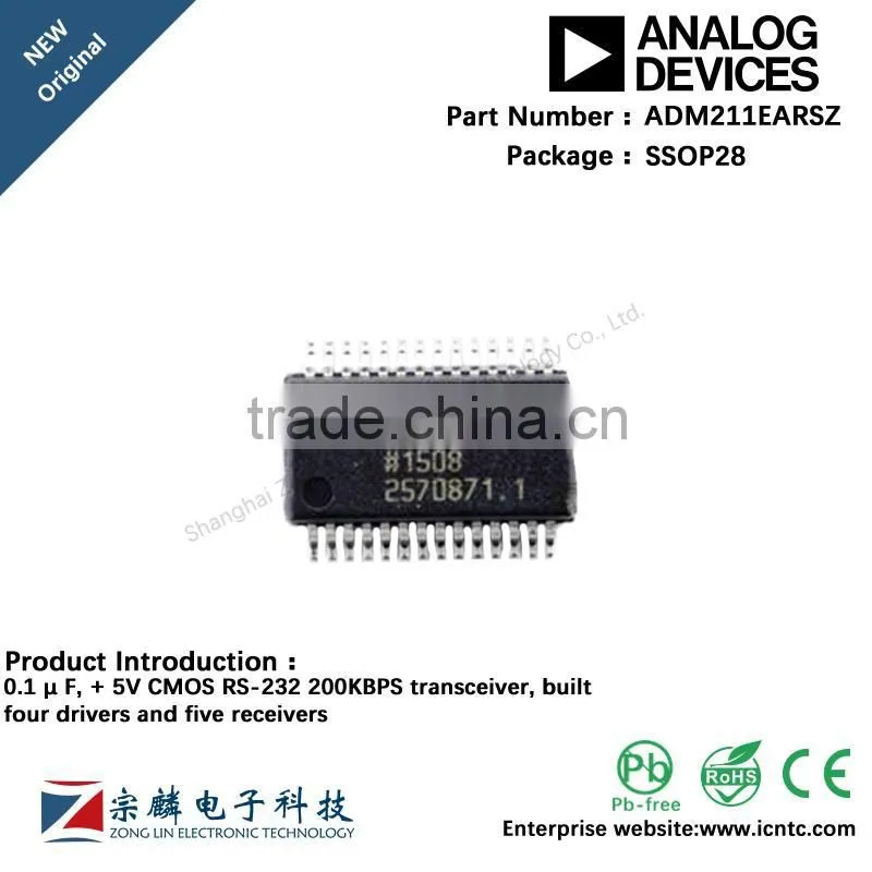 Genuine original ADM211EARSZ SSOP28 SSOP28 ADM211 transceiver