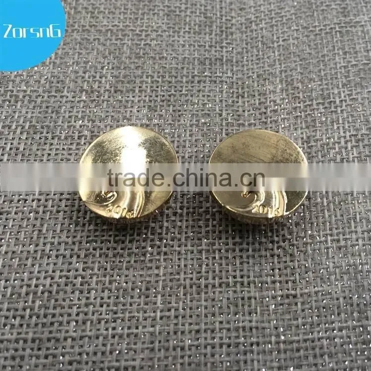 Fashionable casual custom enamel color plating black snap fastener metal button