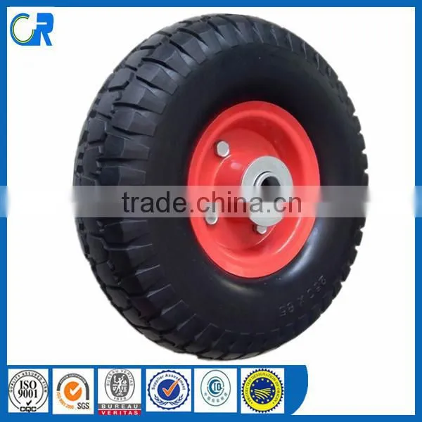 Folding hand trolley wheel