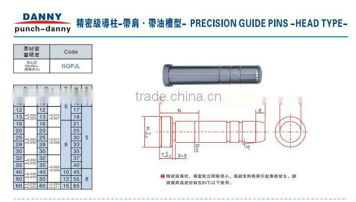 Precision standard mold components mold parts guide bush guide pin