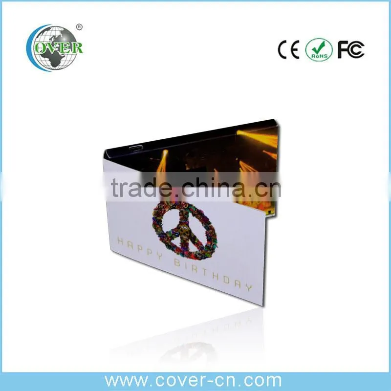 Fashional LCD TFT Video Greeting Card as Advertising Gift