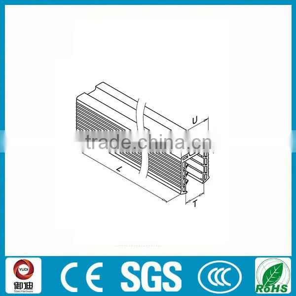 Handrail slot tube rubber gasket