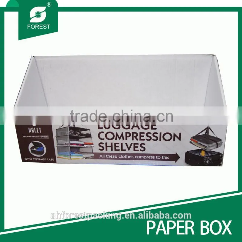 DISPLAY BOX FOR LUGGAGE COMPRESSION SHELVES