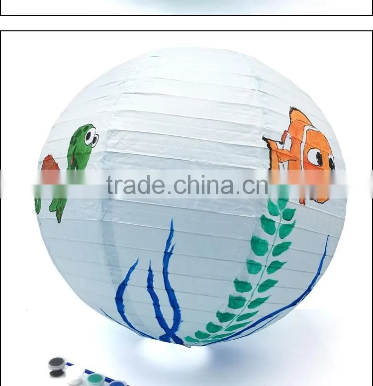 Festival Use Paper Lantern Kids DIY Painting Toy