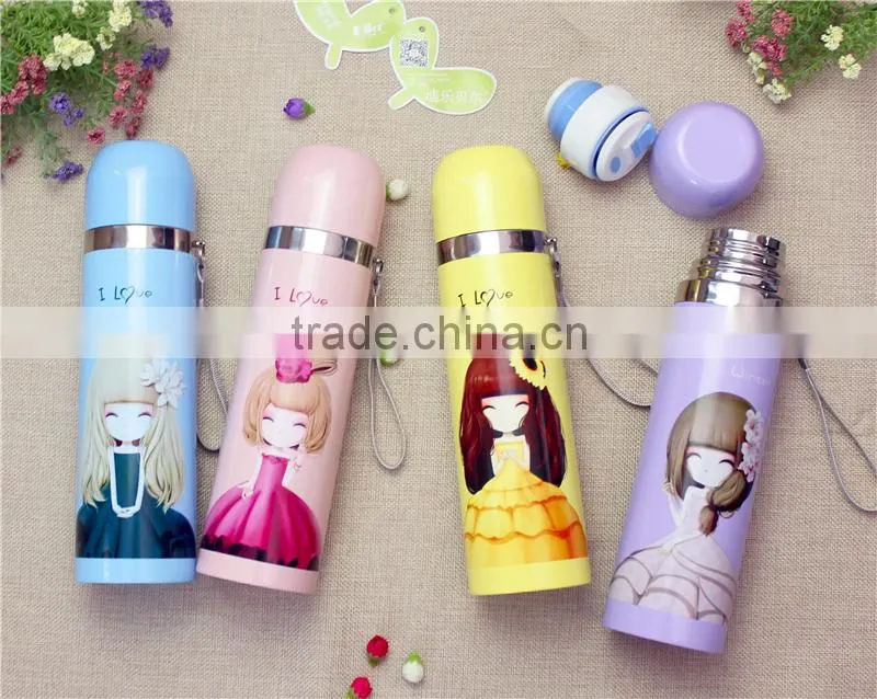diller oem 500ml double wall stainless steel vacuum thermos bullet flask