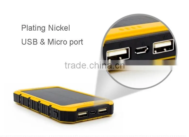 Wholesales solar energy power bank 10000MAH