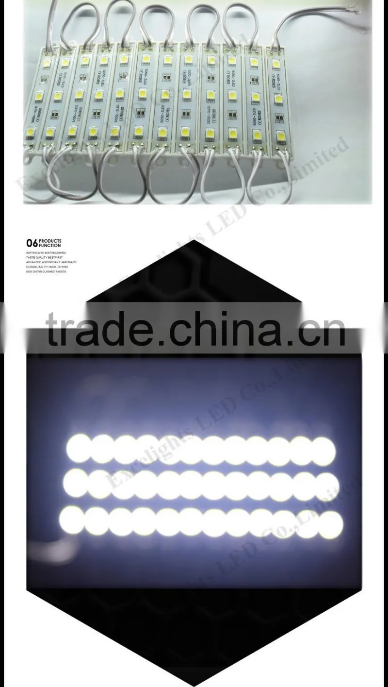 Christmas decoration lights 12V DC ce rohs SMD5050 LED Module with lens
