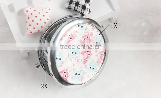 Lovely Eggle Flexible Cosmetic Mirror Metal Pocket Mirror