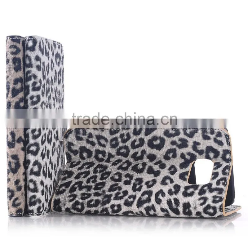 2015 the most fashionable mobile phone accessories, folio pattern PU leather grain flip style case for smart phone