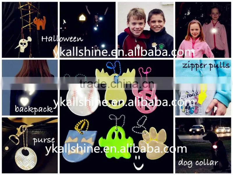 wholesales customized PVC BOW reflective key chain