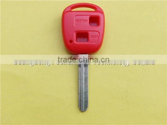 Toyota remote car key shell key case 2 buttons Toy43 in red