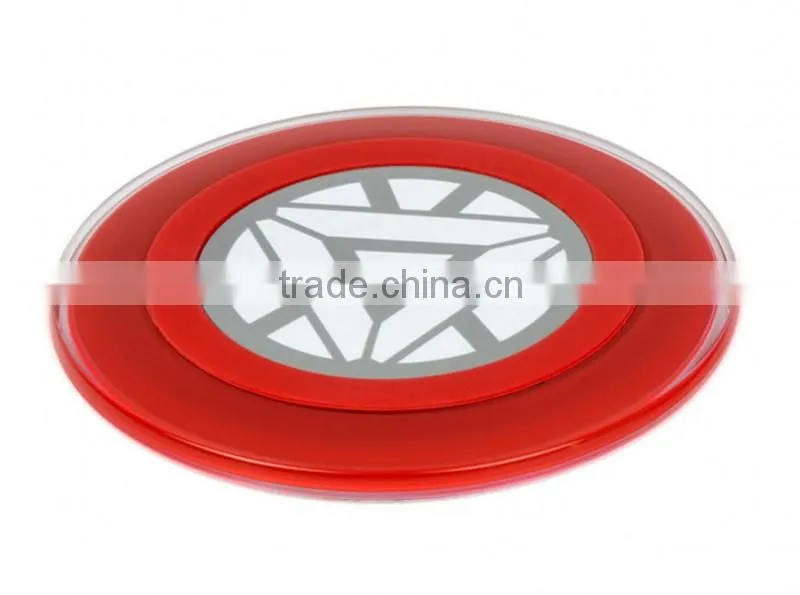 2015 new products hot selling Avengers edition Universal wireless charging pad for Samsung galaxy S6 S6 edge iphone 6 6+