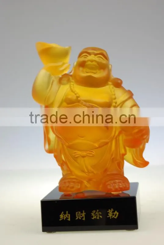 Factory Wholesale Crystal Transparent Buddha Statues