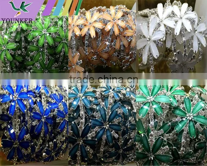 Bling Bling Fashion latest Fancy Rhinestone Cup Chian For Garments,bags,shoes decorations YSC25
