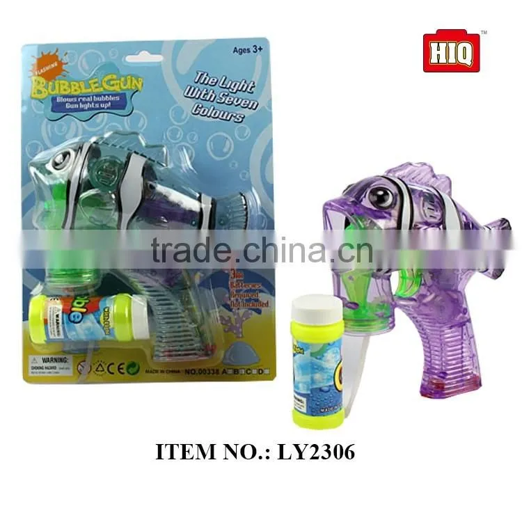 Transparent Automatic Bubble Gun With Music and Light, soap gun for children play