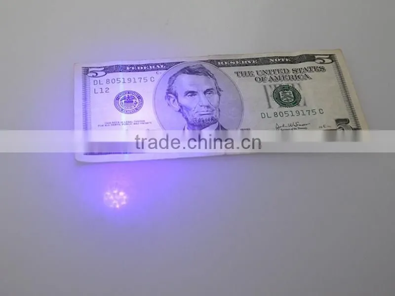 Purple Light 12 LED 395nm UV LED Flashlight for Money Detect Wholesale