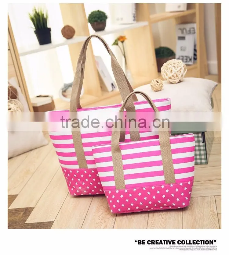 Cheap fashion shopping tote bag canvas beach bags wholesale