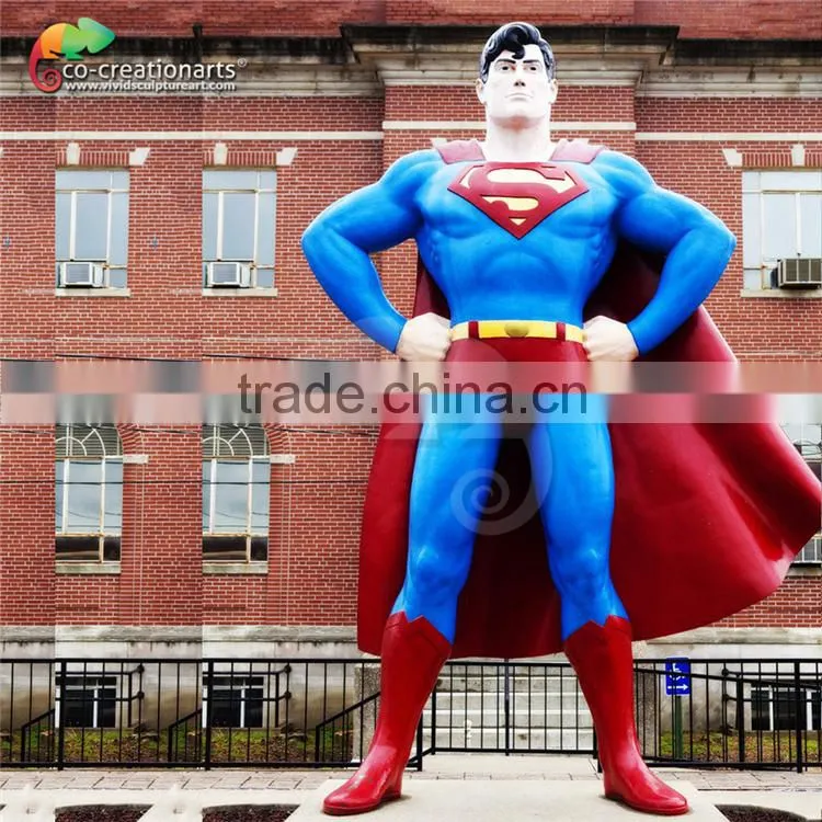 Life size fiberglass super hero statue
