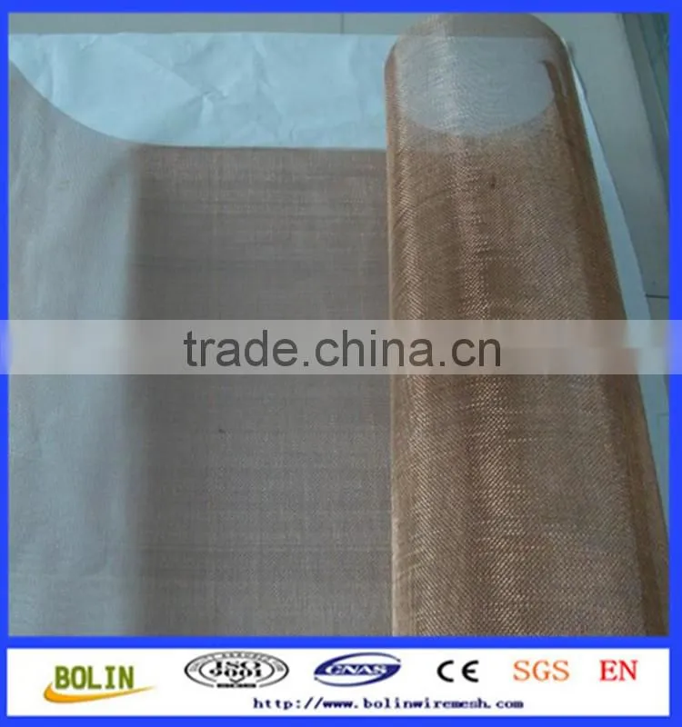 Alibaba china high quality brass wire mesh copper wire mesh fabric