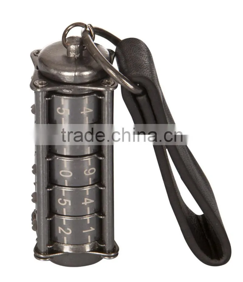 Metal Cylinder Design DaVinci Cryptex Style 128GB USB Flash Drive with 5 Digit Code Secure Pendrive