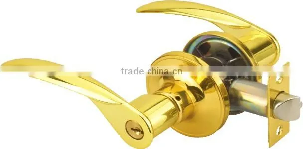 North and south American style zinc alloy double handles main door tubular lever locks