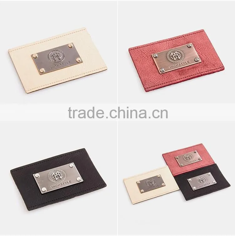 Fashion design leather patch labels brands patches for clothing jeans leather patches