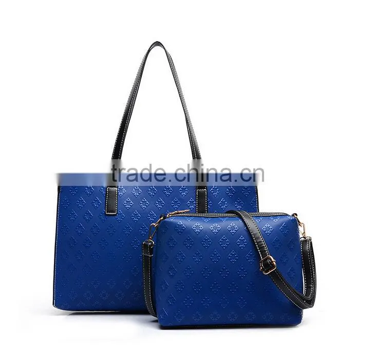 Online Shopping handbags ladies Hot Sale fashion Korean Style Handbag PU leather bag Sets