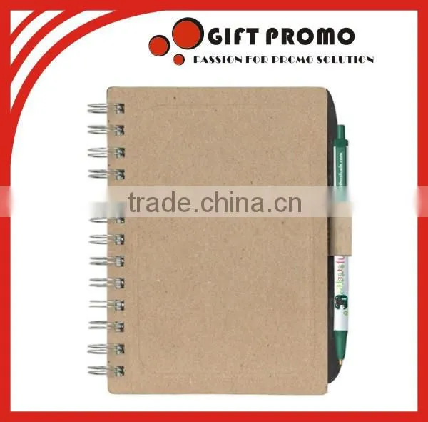 Advertising Printed Planner Spiral Notebook With Pen