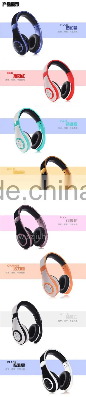 Fashional Stereo Bluetooth Headset With Handfree Function