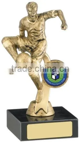 cheap metal brass world cup sports football Gold plated trophy/soccer ball trophy