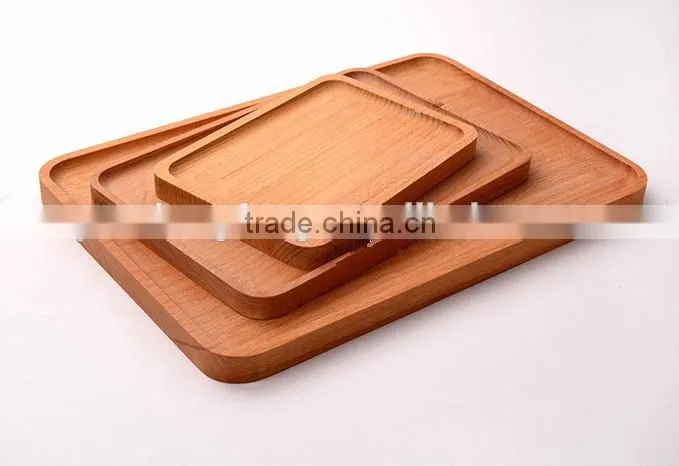 wholesale simple wood square plate for food