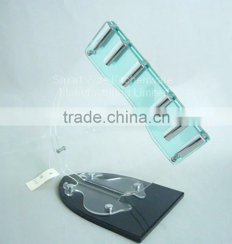 Good quality custom made clear acrylic knife racks